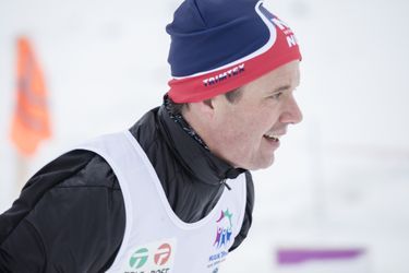 Le prince Frederik de Danemark aux Jeux d&#039;hiver de l&#039;Arctique à Nuuk, le 7 mars 2016