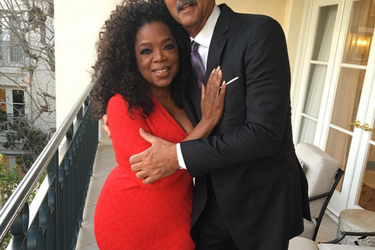 Oprah Winfrey et son mari Stedman Graham