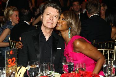 David Bowie et Iman, en janvier 2013