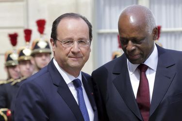 José Eduardo dos Santos avec françois Hollande en 2014