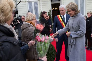 La reine Mathilde de Belgique à Bruges, le 3 mars 2016