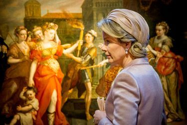 La reine Mathilde de Belgique à la Maison Rubens à Anvers