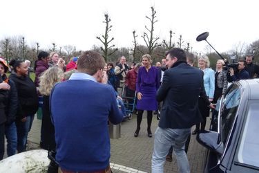La reine Maxima des Pays-Bas à Pijnacker-Nootdorp, le 27 janvier 2016