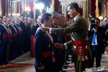 Le roi Felipe VI d&#039;Espagne au Palais royal à Madrid, le 6 janvier 2016