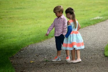 Les jumeaux du Danemark, la princesse Joséphine et le prince Vincent, en juillet 2015