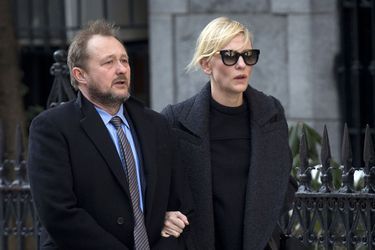 Cate Blanchett, accompagnée par son mari Andrew Upton. L'actrice avait tourné «Le Talentueux Mr. Ripley» avec Philip Seymour Hoffman.