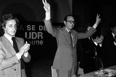 1976, jeune militant aux côtés de Jacques Chirac