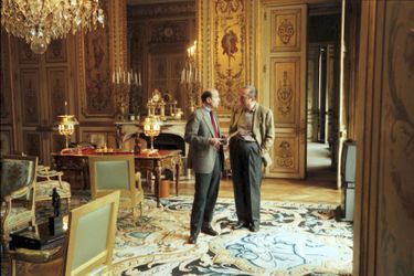 Avec le président Chirac, à l'Elysée, en avril 1996