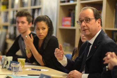 François Hollande, rédacteur en chef d'un jour de "L'Actu"