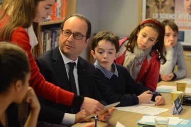 François Hollande, rédacteur en chef d'un jour de "L'Actu"