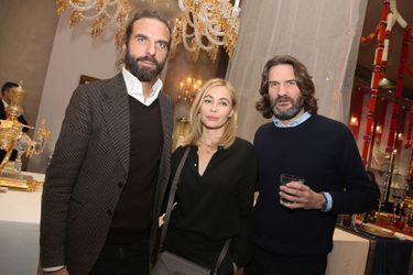 John Nollet, Emmanuelle Béart et Frédéric Beigbeder à Paris le 22 janvier 2016