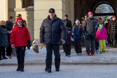 La famille royale de Norvège à Oslo, le 17 janvier 2016