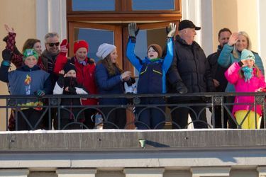 La famille royale de Norvège à Oslo, le 17 janvier 2016
