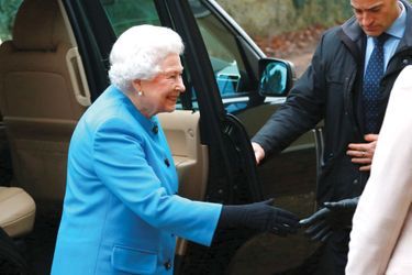 La reine Elizabeth II à Sandringham, le 21 janvier 2016