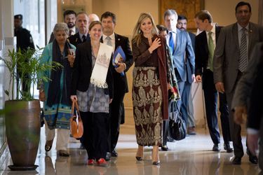 La reine Maxima des Pays-Bas à Islamabad, le 9 février 2016