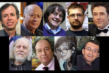 Les victimes de l&#039;attentat de Charlie Hebdo: les dessinateurs Charb, Cabu, Honoré et Tignous, la chroniqueuse Elsa Cayat et le correcteur de presse...