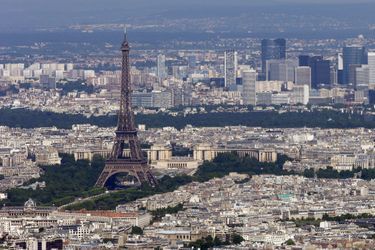 Vue générale de Paris et de la Tour Eiffel