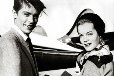 Avec Romy Schneider, 1960