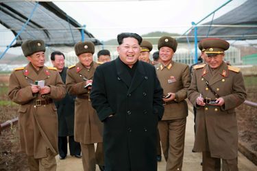 Le dictateur nord-coréen Kim Jong-un, photographié en décembre 2015 dans une pépinière