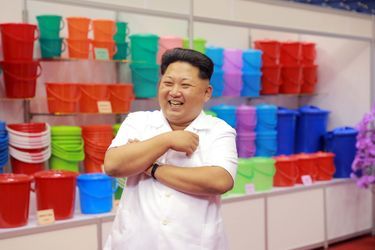 Le dictateur nord-coréen Kim Jong-un, photographié en septembre 2015 à une exposition