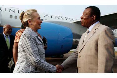 Hillary Clinton et Toga Gaywea Mcintosh, à Monrovia
