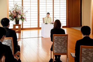 La princesse Aiko du Japon lors de la conférence de presse de son 20e anniversaire à Tokyo, le 17 mars 2022