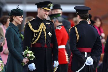 Kate Middleton et le prince William à Aldershot, le 17 mars 2022