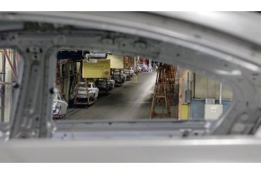 <br />
La chaîne d&#039;assemblage de la Chevrolet Cruze, à Lordstown dans l&#039;Ohio. Le géant General Motors a retrouvé la santé depuis la crise de 2008.