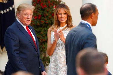 Donald et Melania Trump à la Maison-Blanche, le 6 mai 2019.