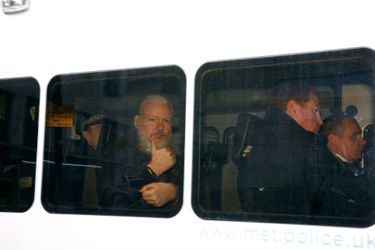 Julian Assange à Londres, le 11 avril 2019.
