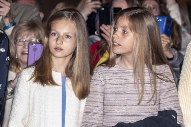 Les princesses Leonor et Sofia d'Espagne à Palma de Majorque, le 21 avril 2019