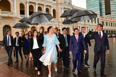 La princesse Victoria de Suède et le prince Daniel à Hô Chi Minh-Ville, le 8 mai 2019