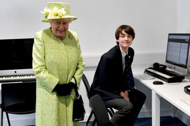 La reine Elizabeth II à Bruton dans le Somerset, le 28 mars 2019