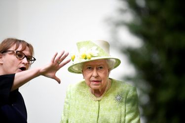 La reine Elizabeth II à Bruton dans le Somerset, le 28 mars 2019