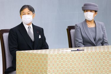 L'empereur Naruhito du Japon et l'impératrice Masako à Tokyo, le 15 août 2021