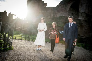 La princesse Mary et le prince Frederik de Danemark à Rome, le 6 novembre 2018