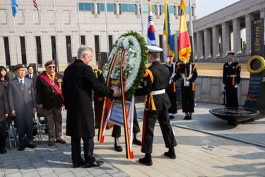 Le roi des Belges Philippe à Séoul en Corée du Sud, le 26 mars 2019