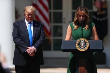 Donald et Melania Trump à la Maison-Blanche, le 2 mai 2019.