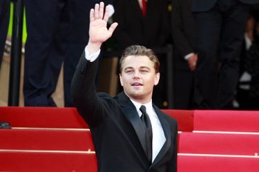 Leonardo DiCaprio lors de la montée des marches du film «La Onzième Heure, le dernier virage» au Festival de Cannes le 19 mai 2007