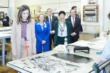 La reine Letizia d'Espagne à Madrid, le 8 avril 2019