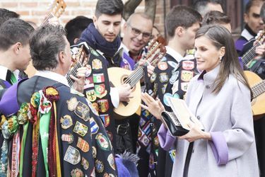 La reine Letizia d'Espagne à Alcalá de Henares, le 23 avril 2019