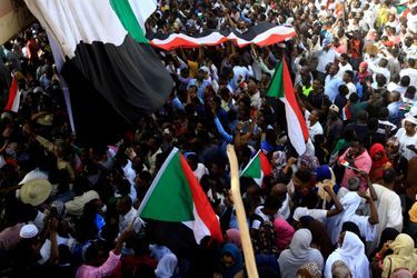 Manifestation à Khartoum, au Soudan, le 11 avril 2019.