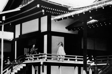 Cérémonie du mariage du prince Akihito du Japon et de Michiko Shoda à Tokyo, le 10 avril 1959