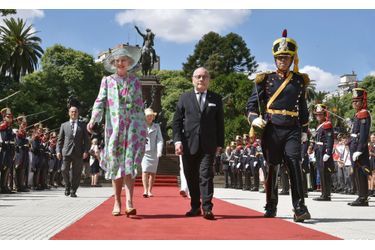 La reine Margrethe II de Danemark en visite d&#039;Etat en Argentine, à Buenos Aires le 18 mars 2019