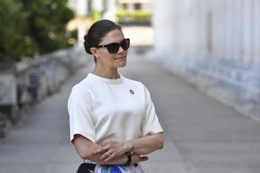 La princesse Victoria de Suède à Athènes, le 2 mai 2019