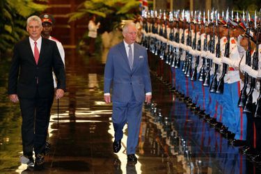 Le prince Charles à Cuba avec le président cubain, le 25 mars 2019