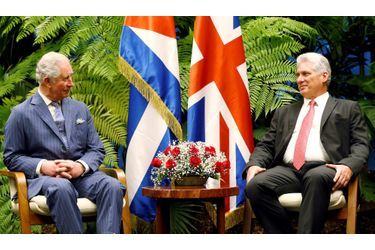 Le prince Charles à Cuba avec le président cubain, le 25 mars 2019