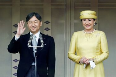 L&#039;empereur Naruhito du Japon et l&#039;impératrice Masako à Tokyo, le 4 mai 2019