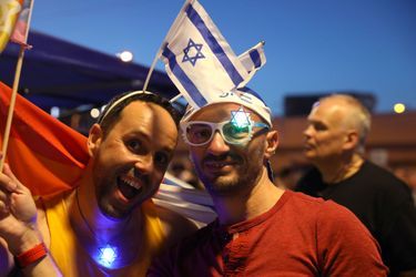 Des fans réunis à Tel-Aviv pour l'Eurovision 