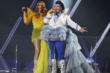 Dana International et Netta Barzilai, gagnante de l'Eurovision 2018